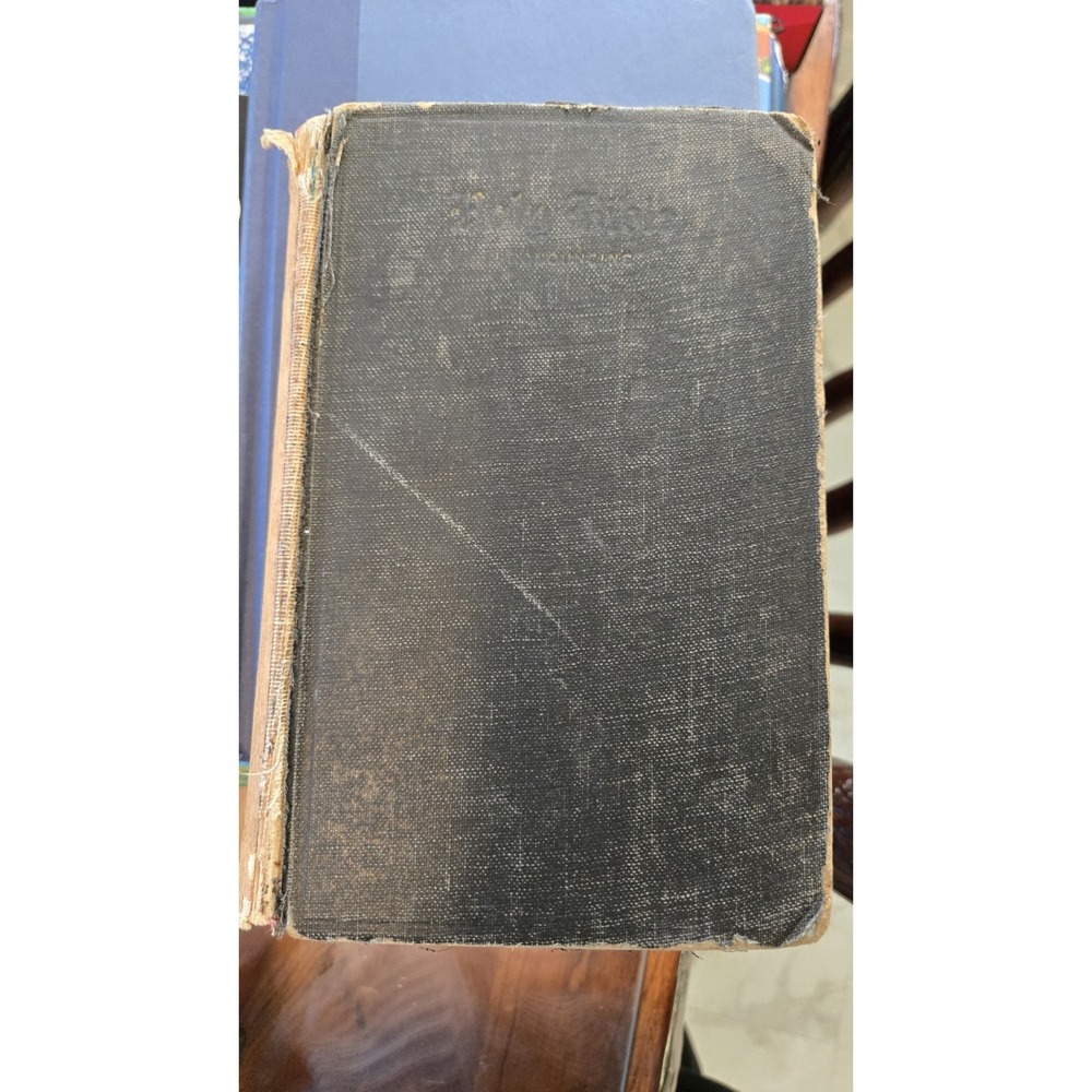 1940s Holy Bible KJV Self Pronouncing 1611 World Publishing Maps Antique Vintage